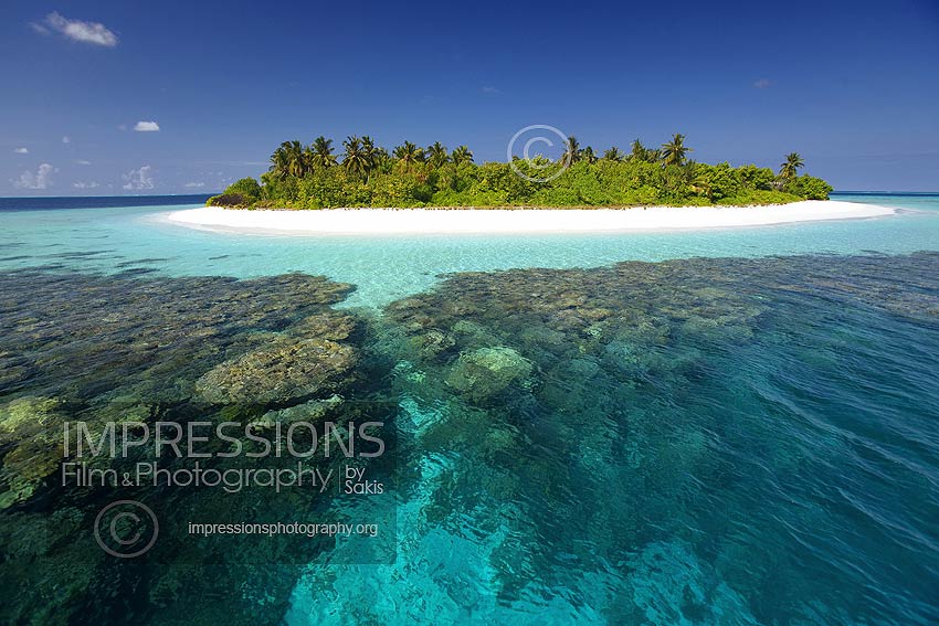 maldives stock photo tropical island desert island with tropical beach and coral reefs