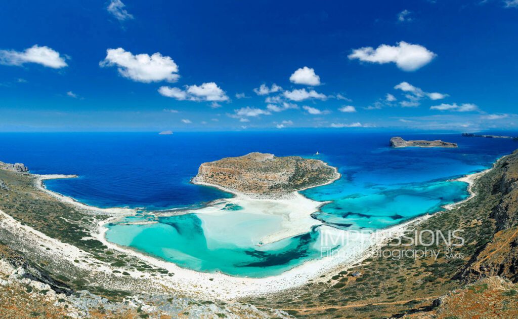 best crete beach balos aerial view drone