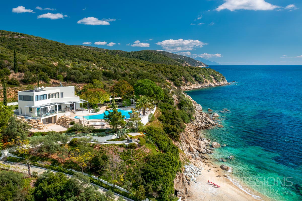 hotel drone photography grecce