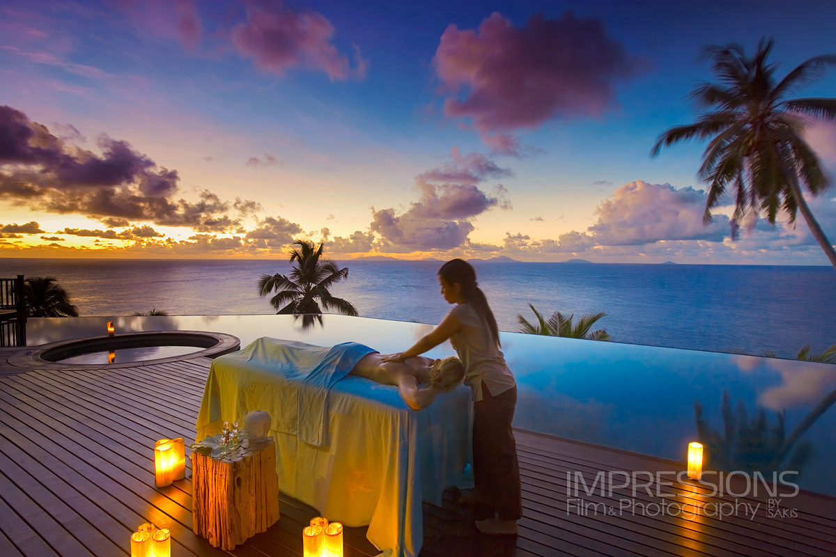 massage luxury hotel lifestyle photography fregate island seychelles