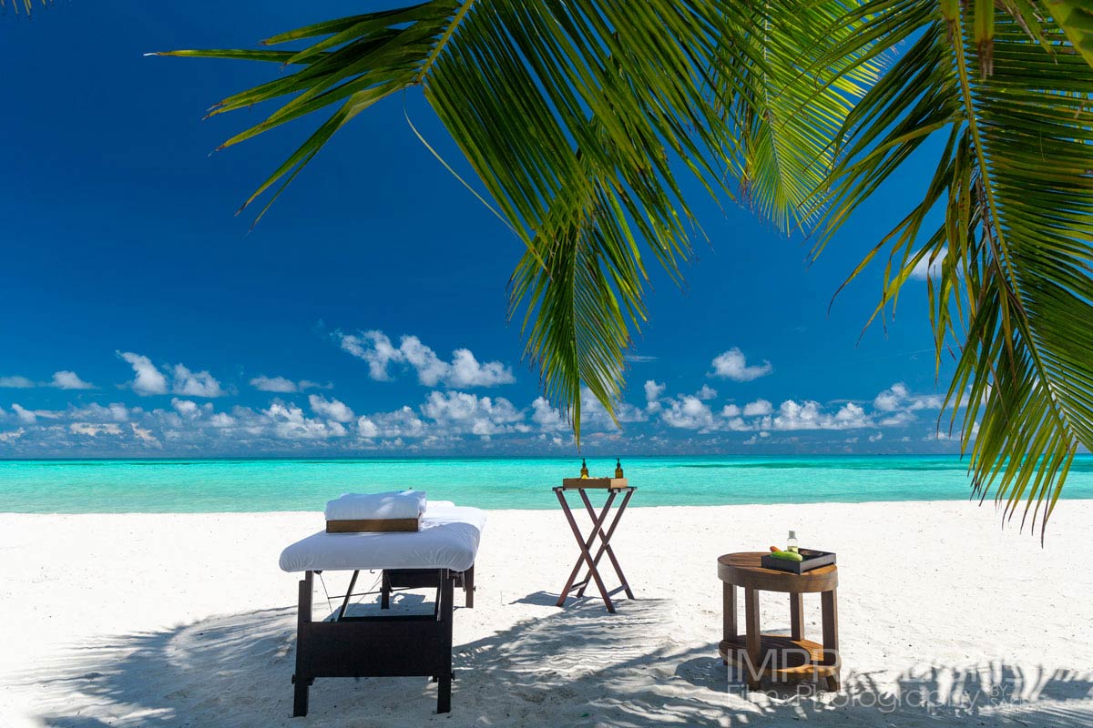 massage on the beach luxury spa photography maldives luxury resort