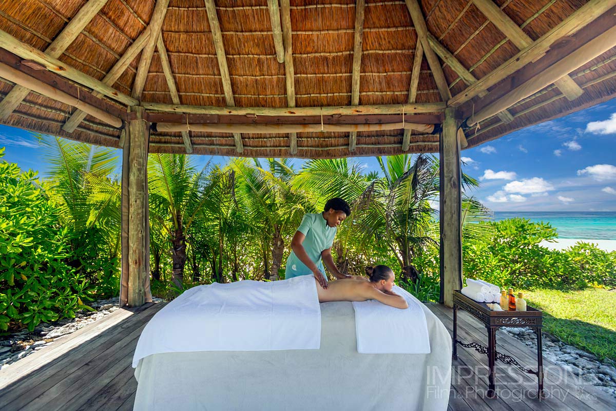 hotel spa photography luxury lifestyle Cousine Island Private Island Seychelles