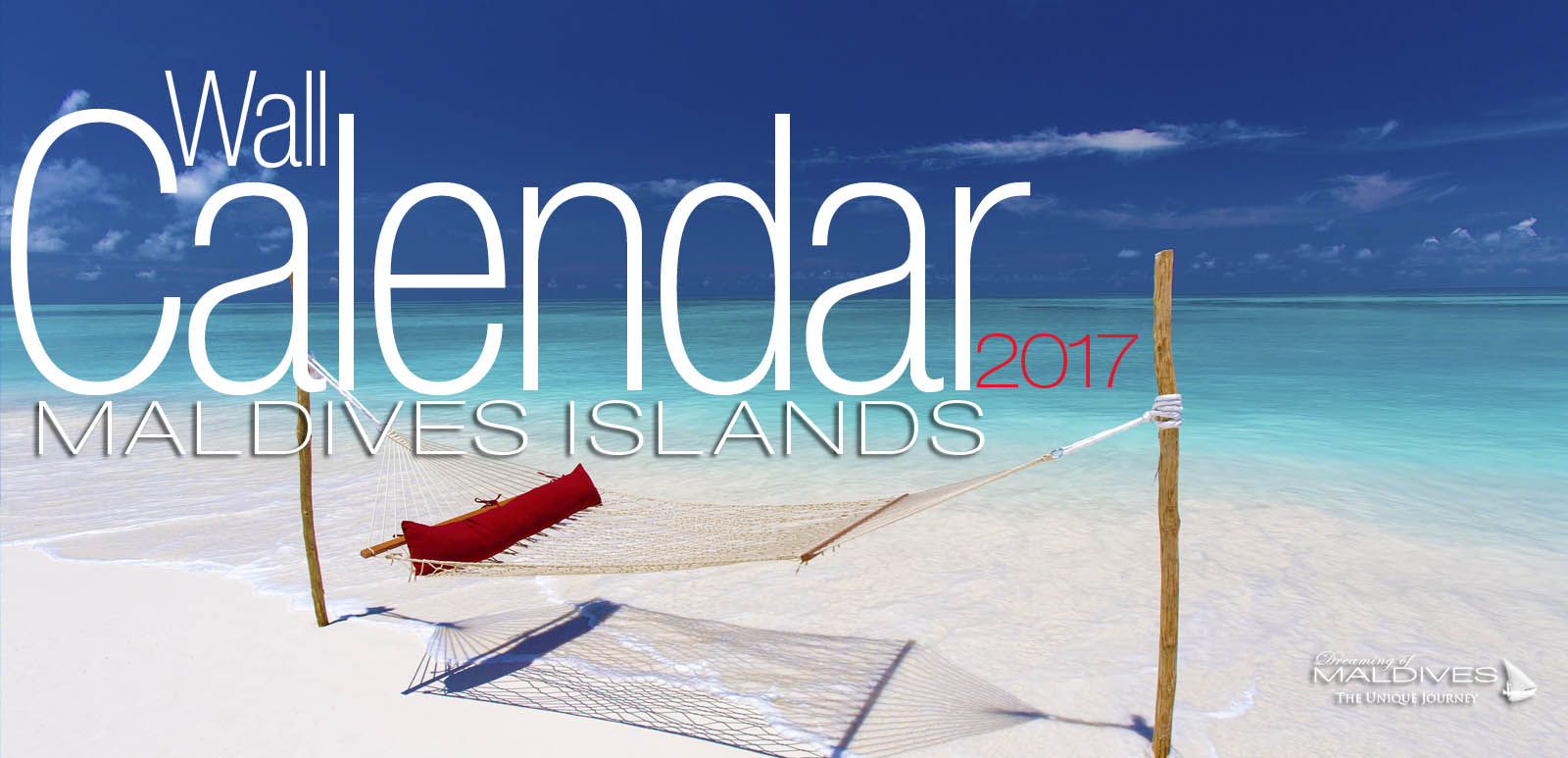 2017 Wall Calendar With Photos of The Maldives Islands