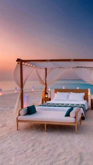Fall asleep in an open-air bed on a secluded sandbank, under a sky full of stars with only the ocean around you.  Photography and video productions for luxury hotels.
#beautifulplaces #beautifuldestinations #luxuryhotel #luxurytravel #slowlife #hotelphotography #luxurylifestyle #maldives #maldivesislands #milaidhoo #indianocean #beachlife #dreambig #visualstoryteller #exploremoreً #travelgoals #robbreport #forbestravelguide