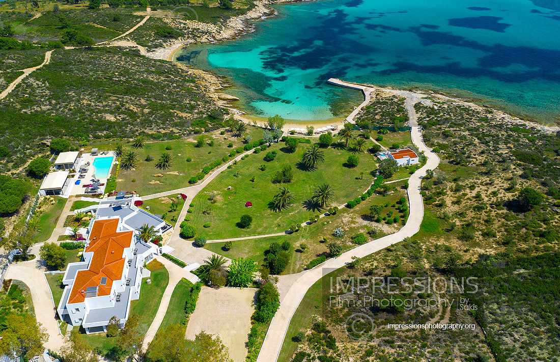 Aerial Images and Video Services for hotels and villas Greece