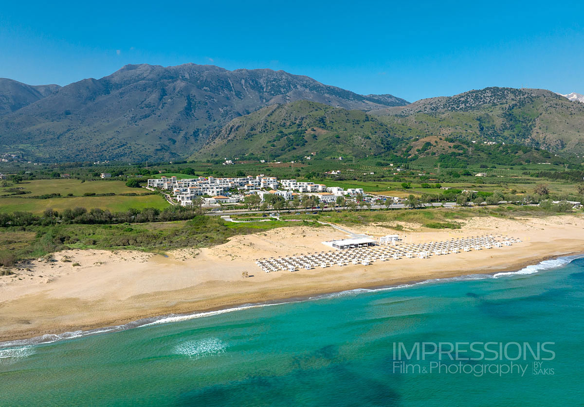 Aerial Photography with Drone Luxury Villa Photography Greece. Crete Island. Rethymno Villa Photography