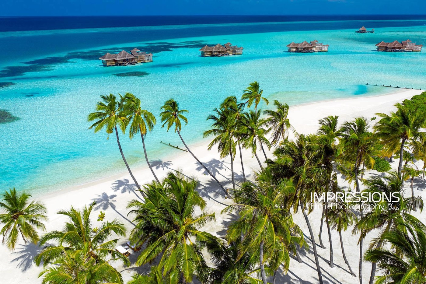 Aerial photography luxury resort Gili Lankanfushi Maldives by sakis papadopoulos