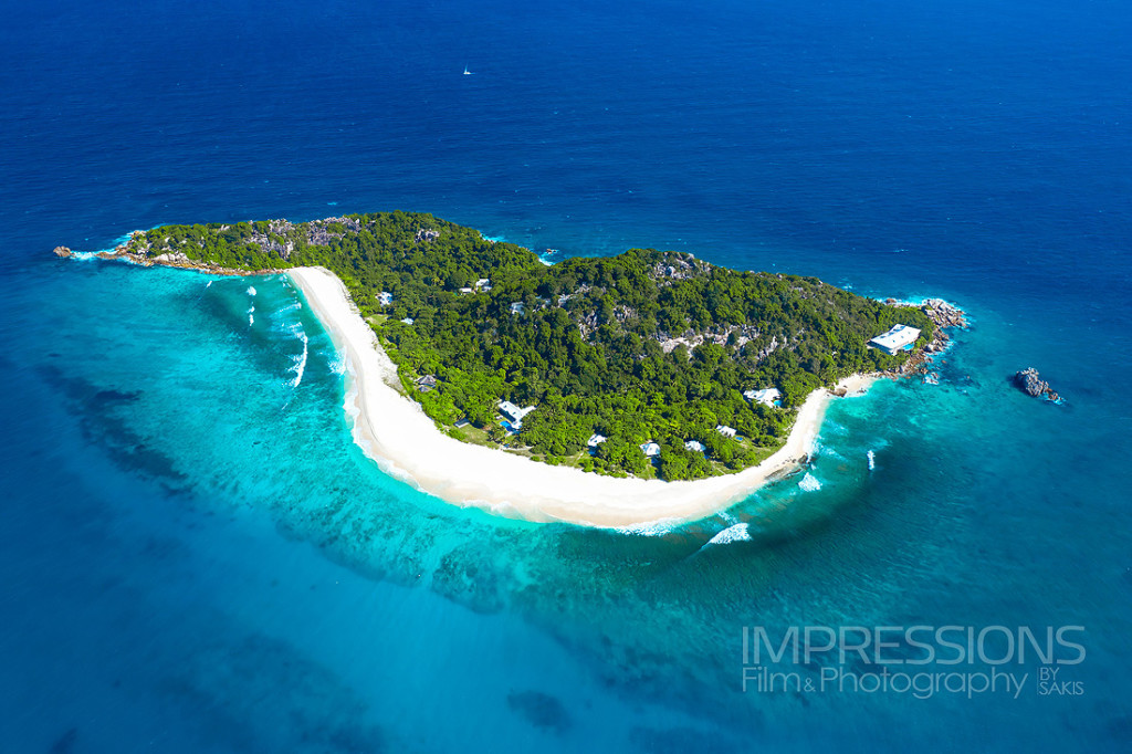 Cousine Island seychelles aerial photography