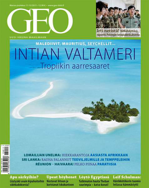 Cover photo GEO MAGAZINE Finland by Sakis Papadopoulos november 2015