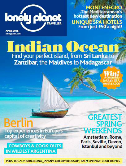 Cover Lonely Planet TravellerApril 2015 edition photography by Sakis Papadopoulos