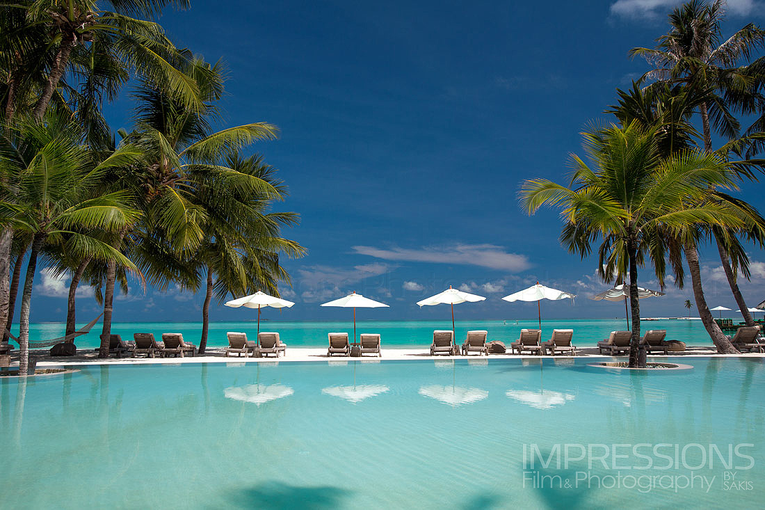 Gili Lankanfushi Maldives Resort main pool area 