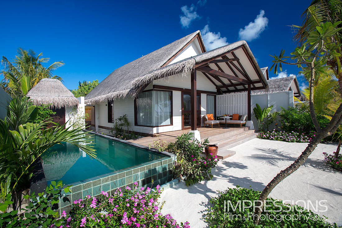 luxury beach Villa exterior Photography Ozen 