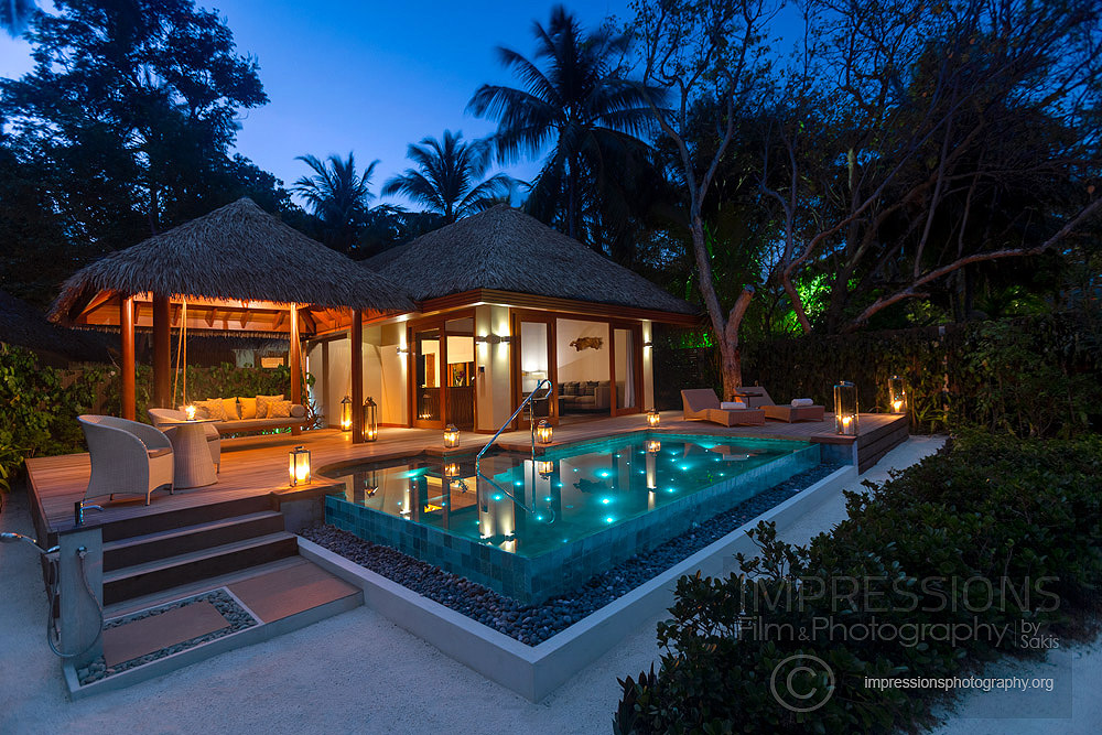 Luxury resort photography Baros Maldives