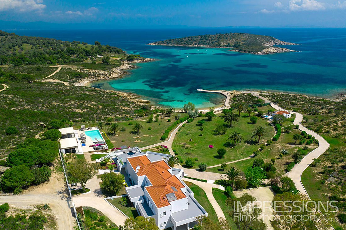 Luxury villa photography halkidiki greece