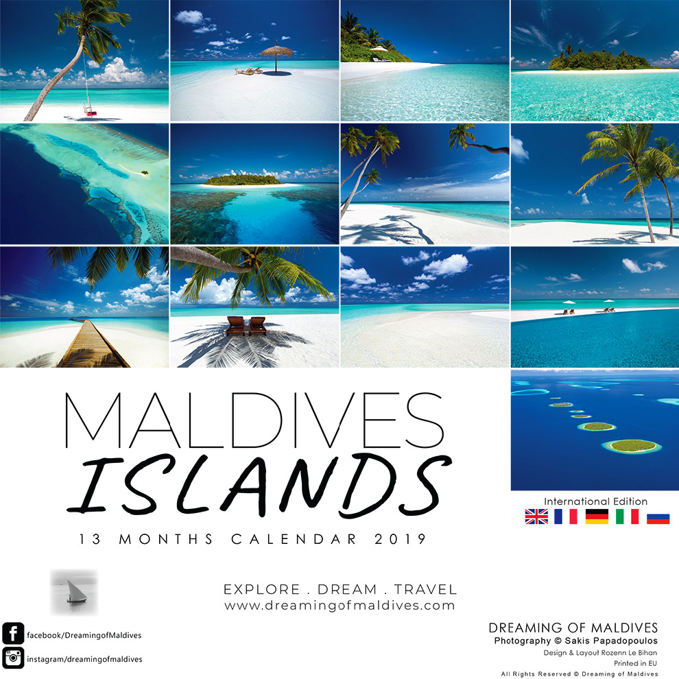 Maldives 2019 Wall Calendar