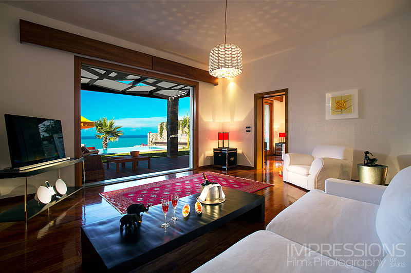 Porto Zante Luxury Villa Interior Photography Greece Luxury Hotel Photography