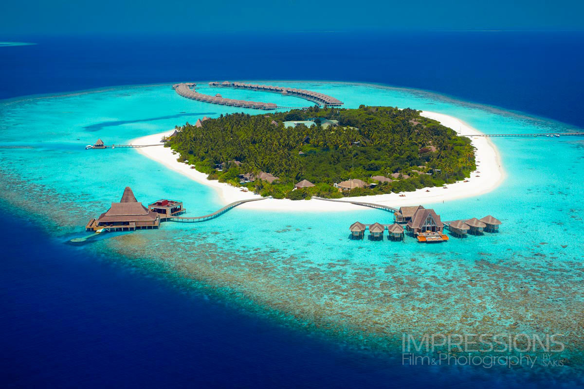 anantara kihavah maldives luxury resort resort aerial photography