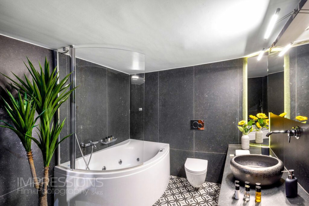 apartment interior photography athens bathroom
