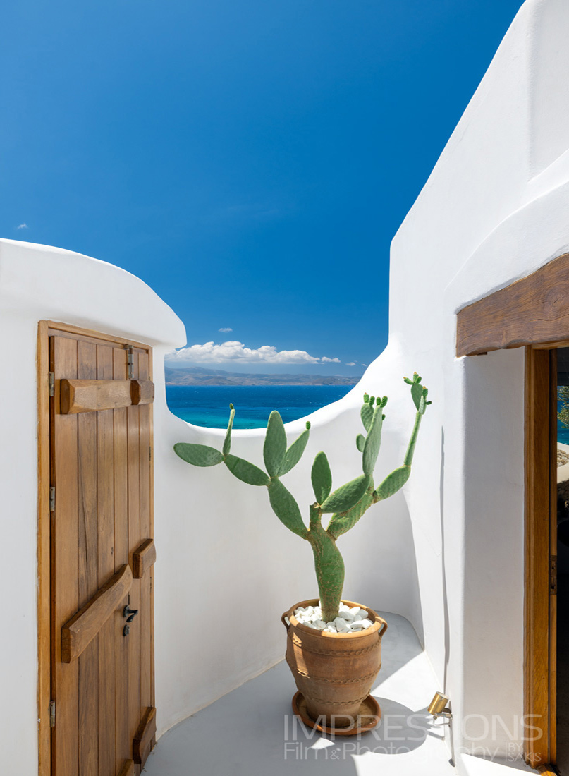 architecture photography luxury villa naxos greece case study
