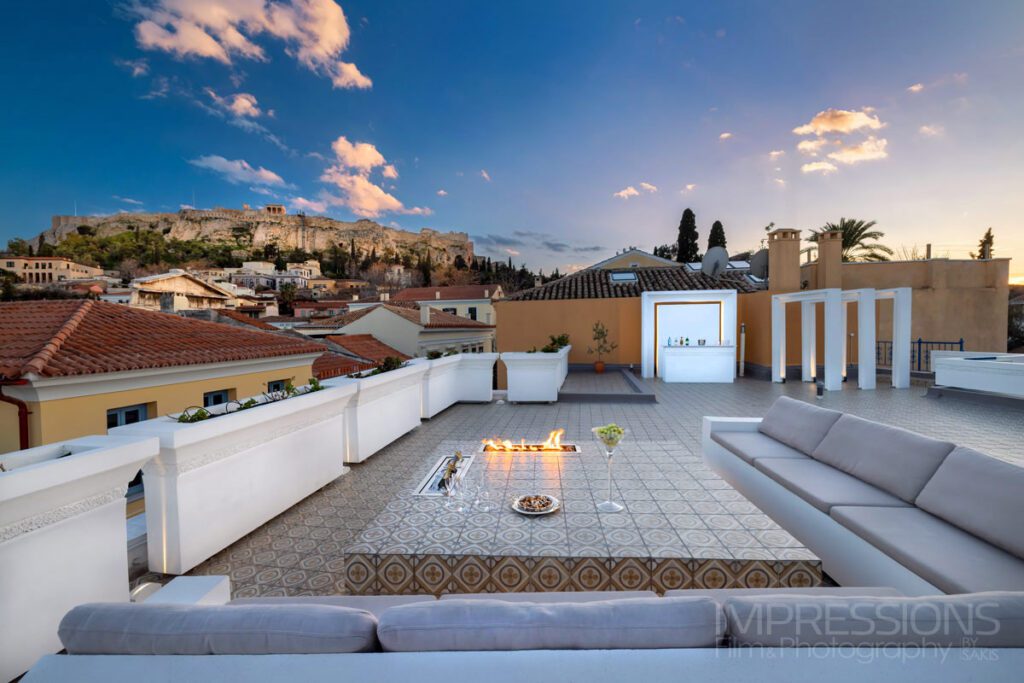 athens luxury apartment photography plaka
