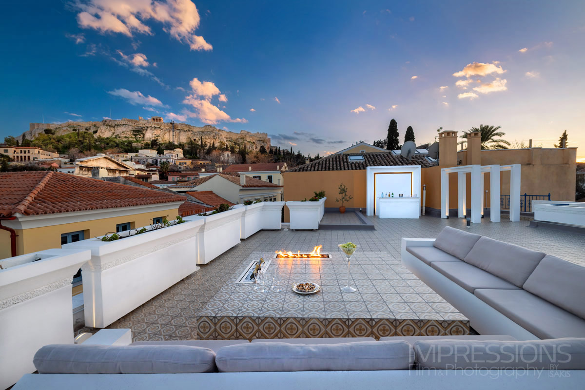athens luxury apartment photography plaka