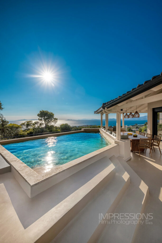 athens riviera luxury villa architecture photography hero shot