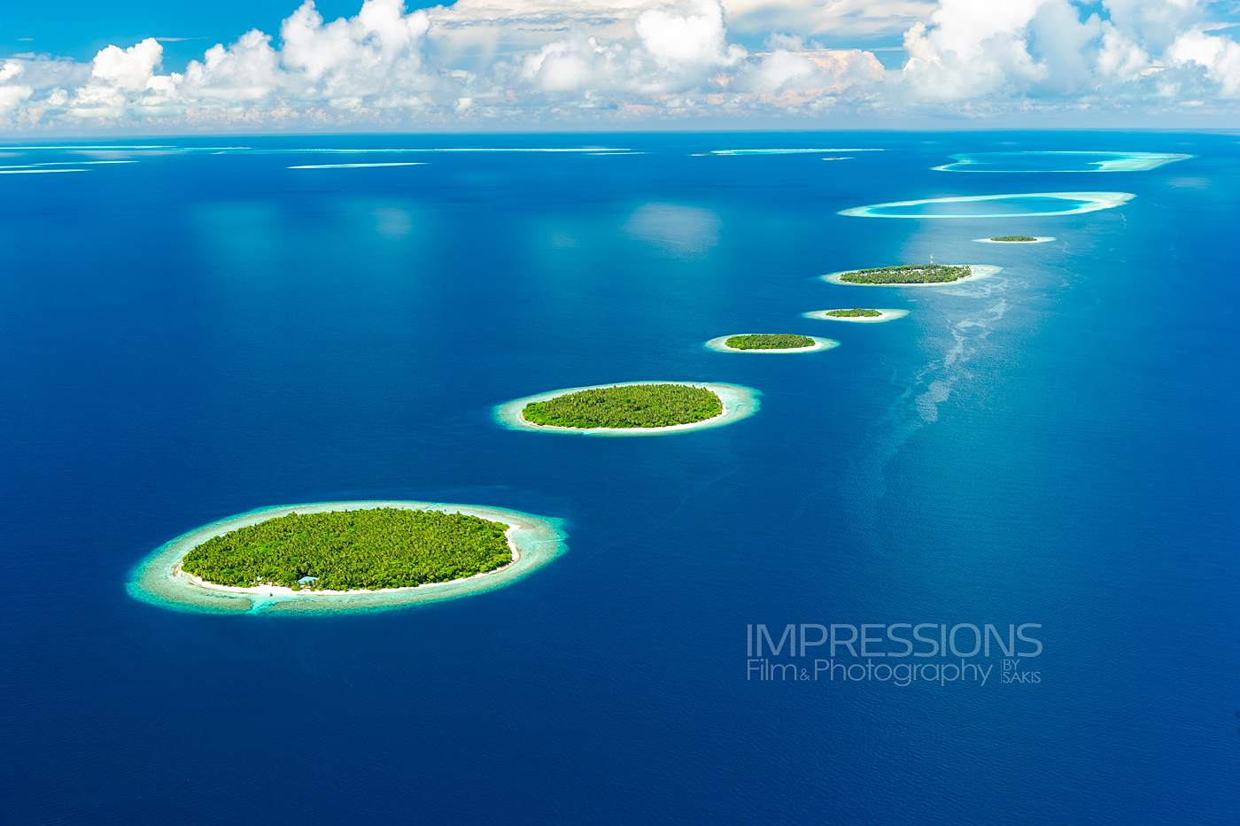 Professional travel photographer aerial photography maldives