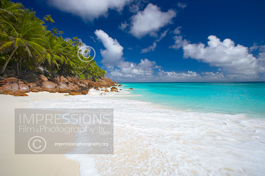 beautiful tropical beach seychelles