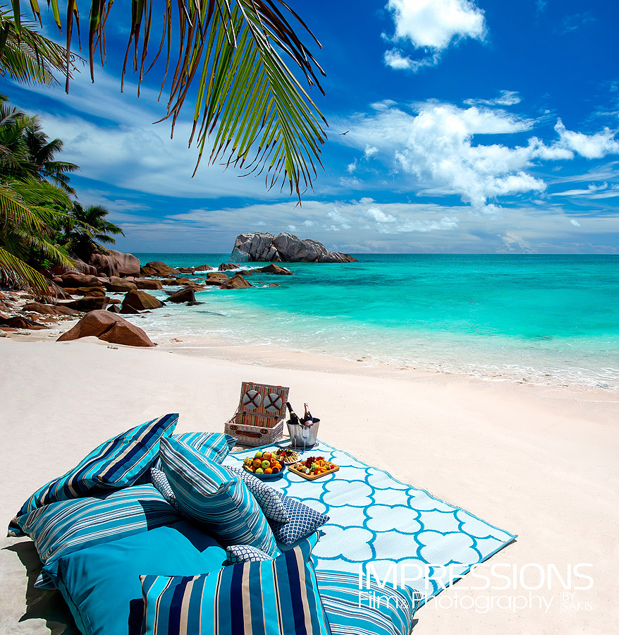 photography cousine island private island seychelles lunch on tropical pristine beach
