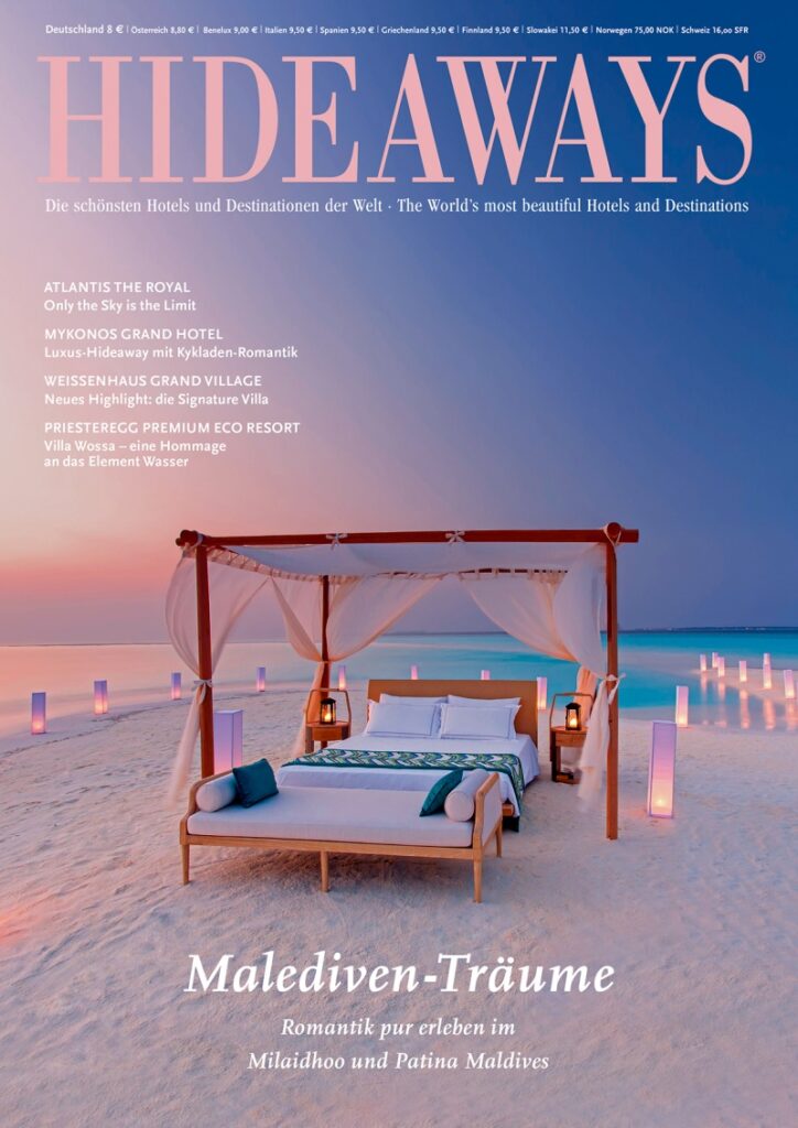 Cover Hideaways Magazine by Sakis. The Best Hotels of The World 2023