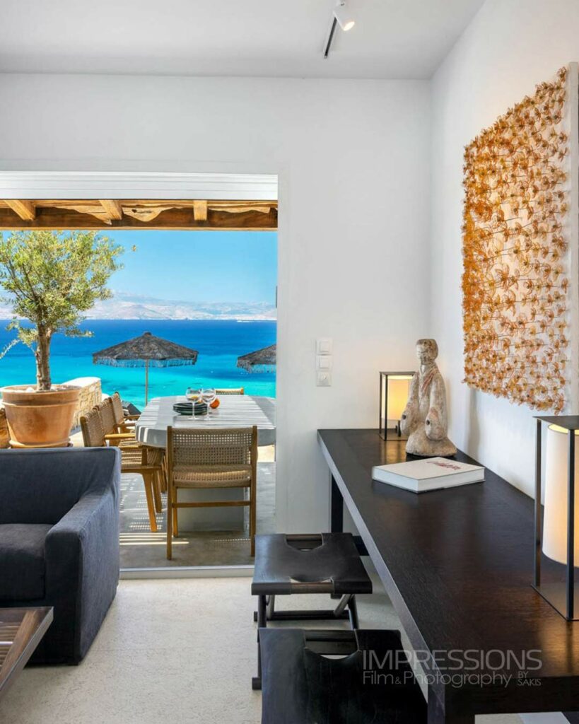 design living room interior photography luxury art villa naxos greece