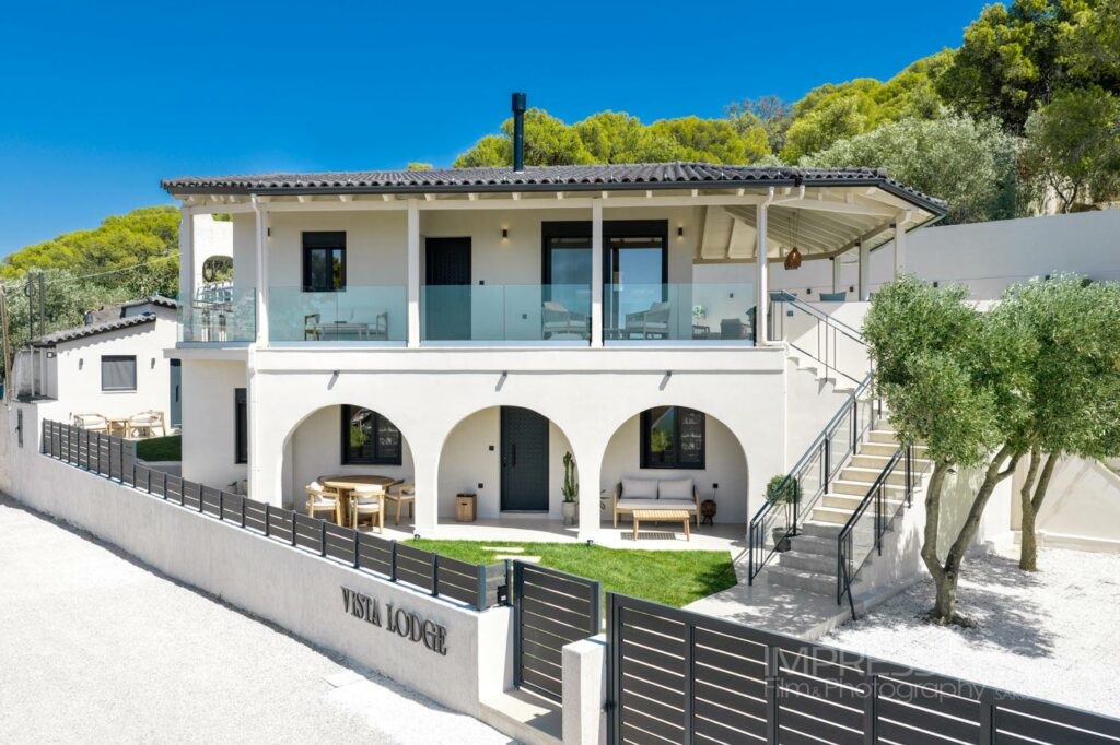 drone photography architecture luxury villa athens riviera