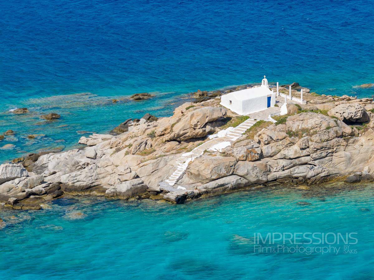 drone photography destination naxos luxury villa greece case study