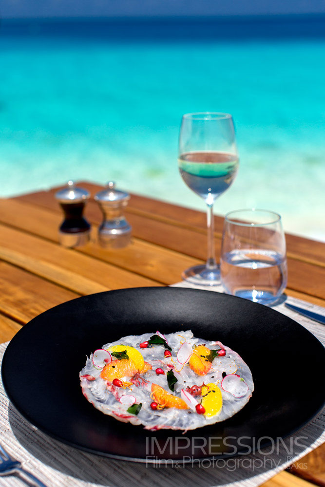 food photography luxury resort velassaru maldives