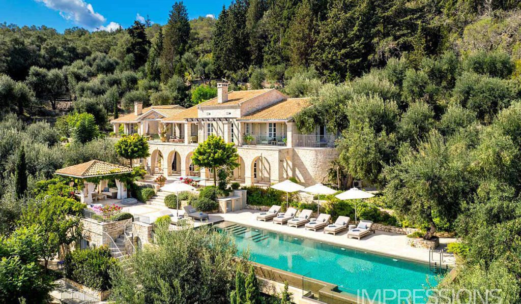 greece luxury villa photographer paxos private estate