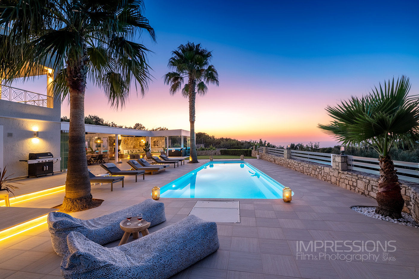 greece luxury villa photography