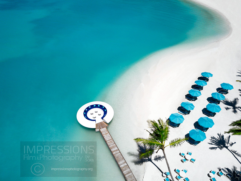 hotel aerial photography maldives kandima resort