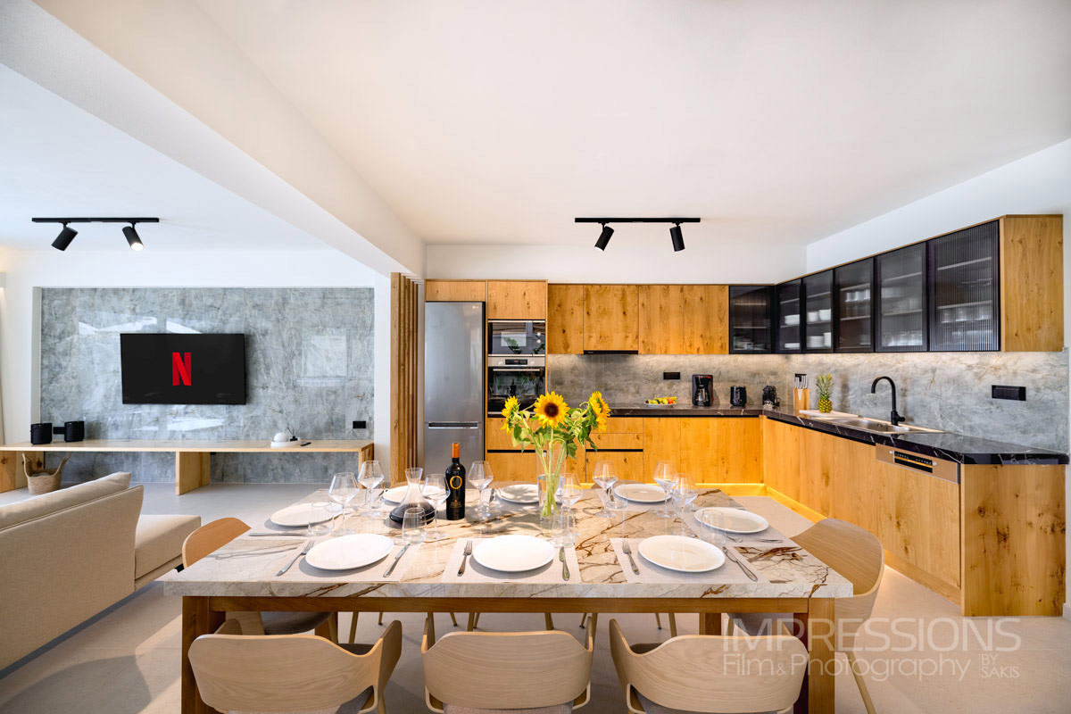 hotel and luxury villa architecture interior photography greece