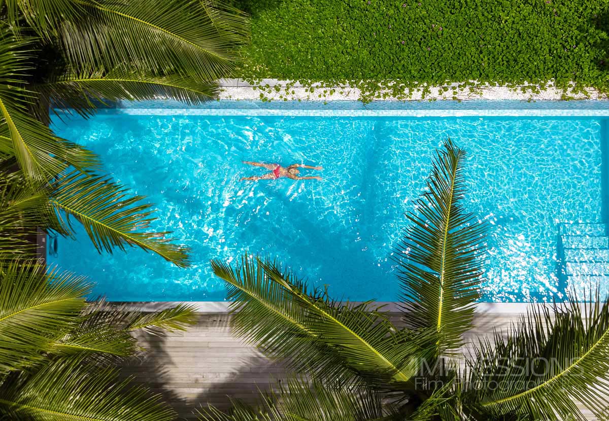 kandima maldives aerial pool villa guest experience