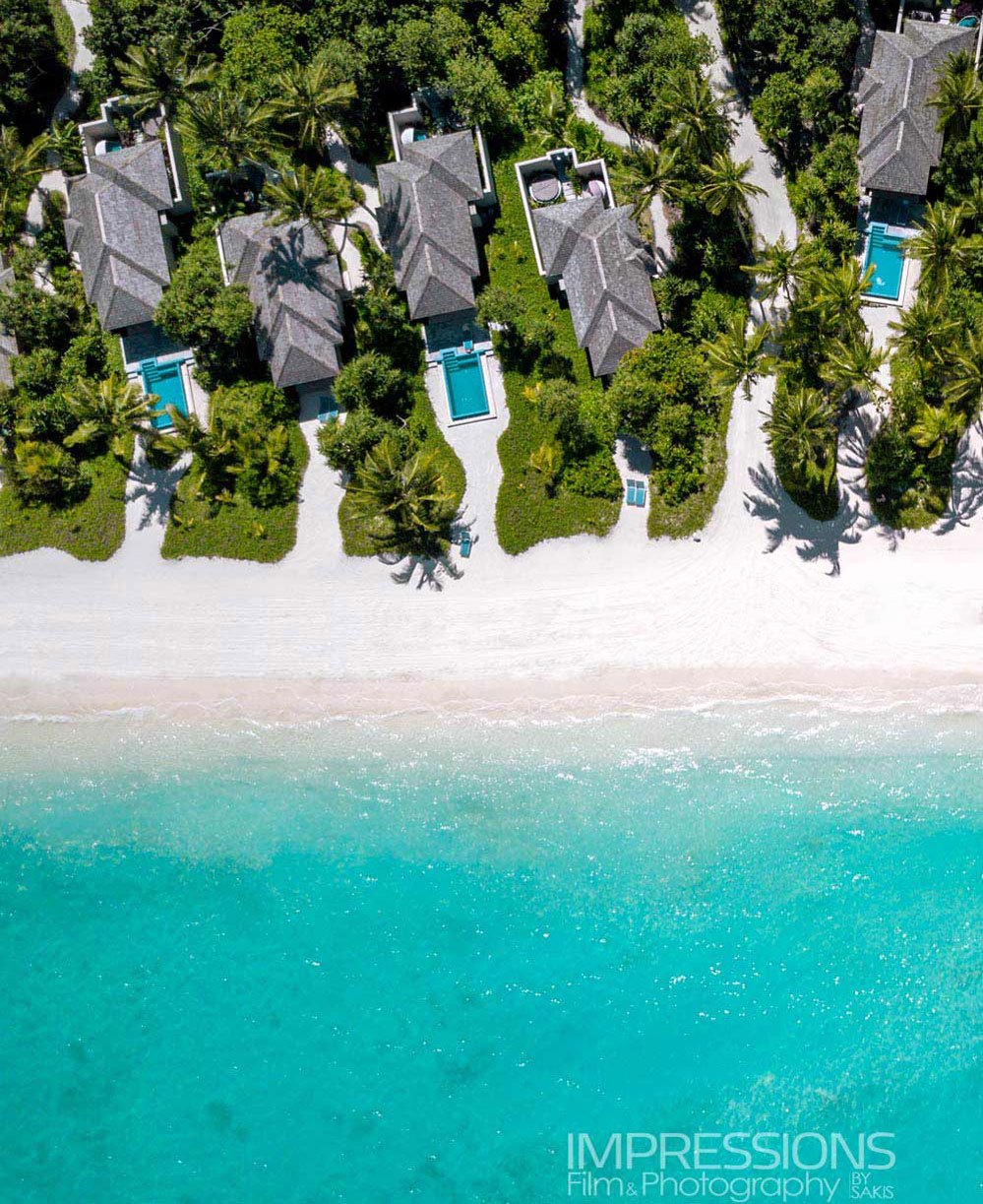 kandima maldives aerial villas architecture