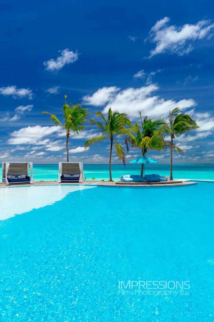 kandima maldives resort pool cabanas