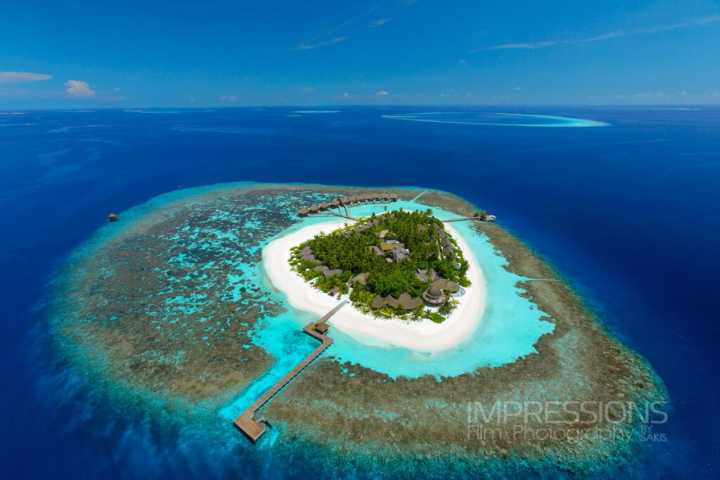 kandolhu aerial island view