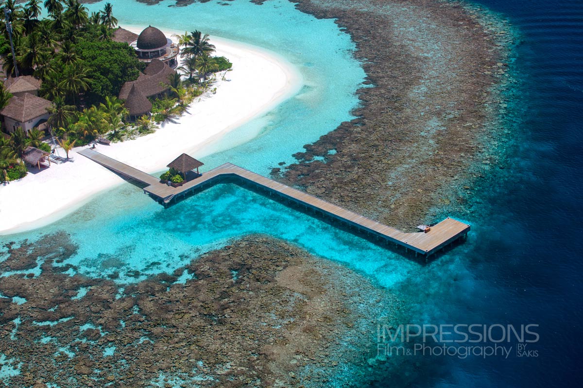 kandolhu aerial shot arrival jetty