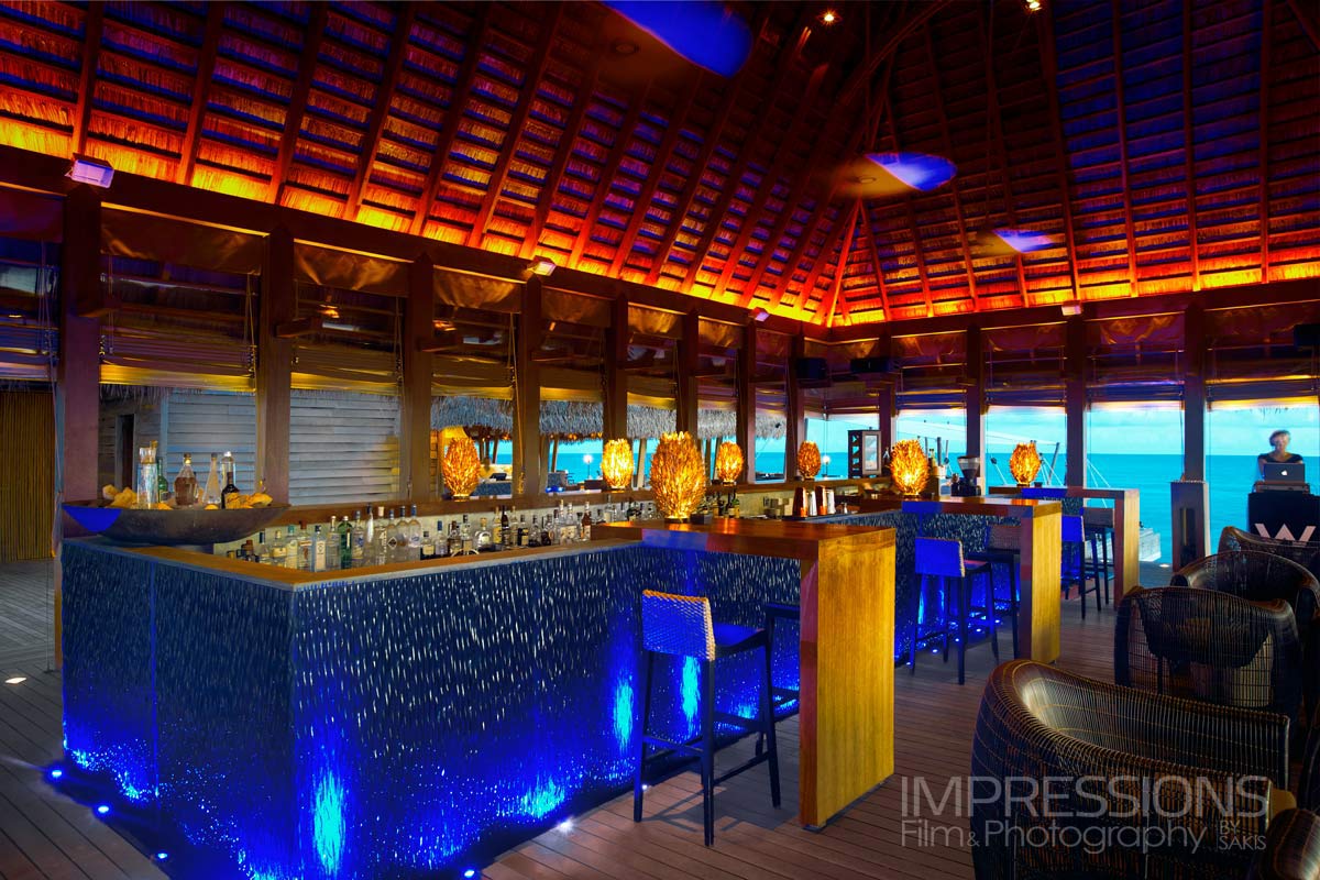 lounge bar photography w maldives luxury resort