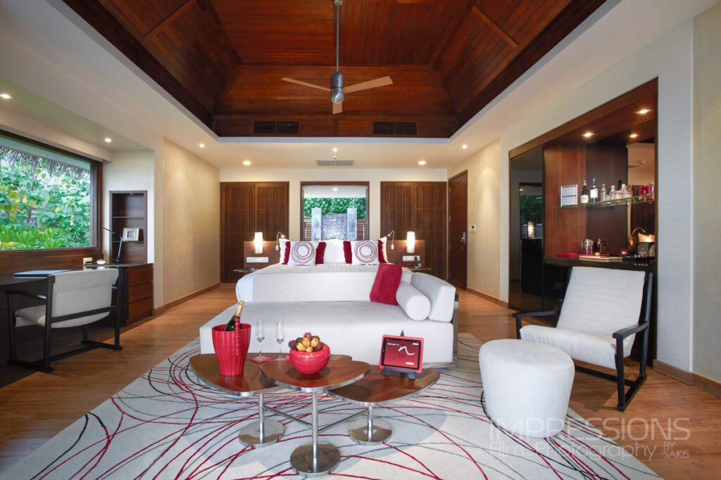 luxury resort interior photography niyama maldives villa