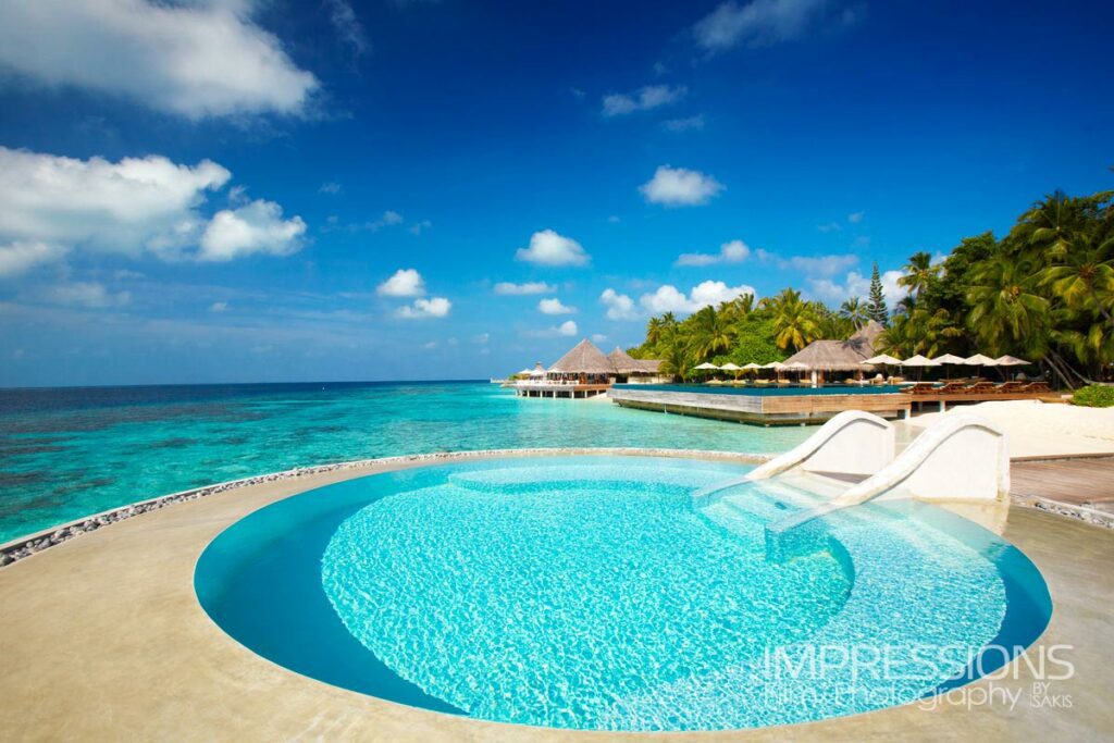 luxury resort photography huvafen fushi salt pool guest experience
