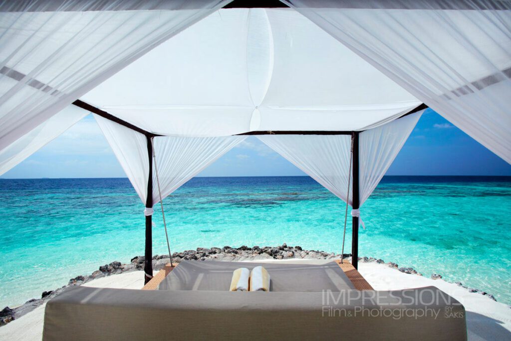 luxury resort photography huvafen fushi spa beach cabana