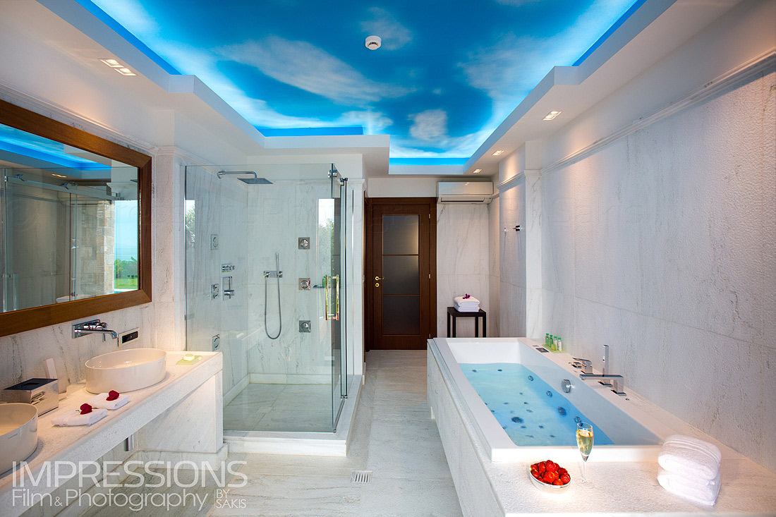 Luxury Villa Bathroom Photography Greece