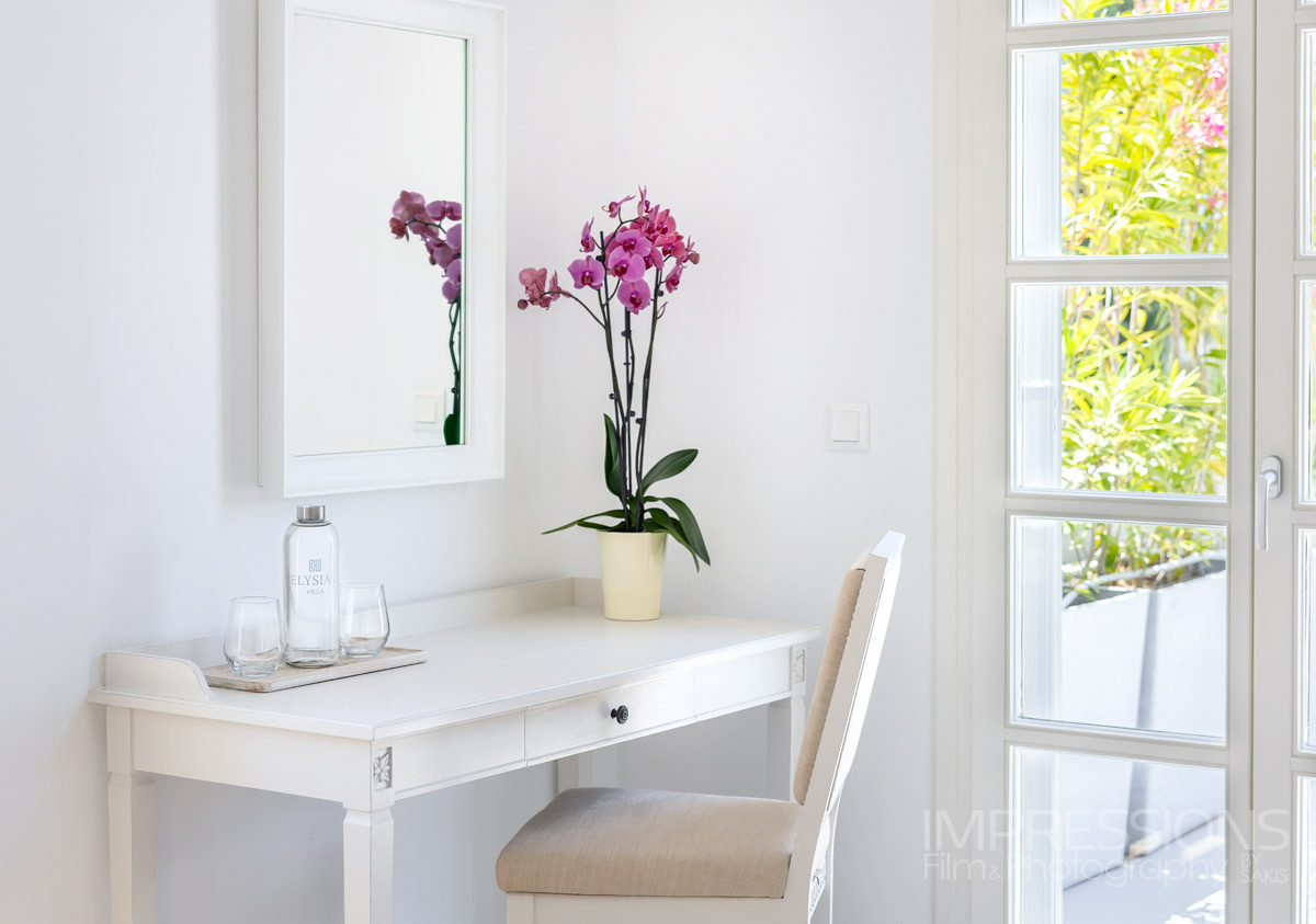 luxury villa spetses greece interior photography