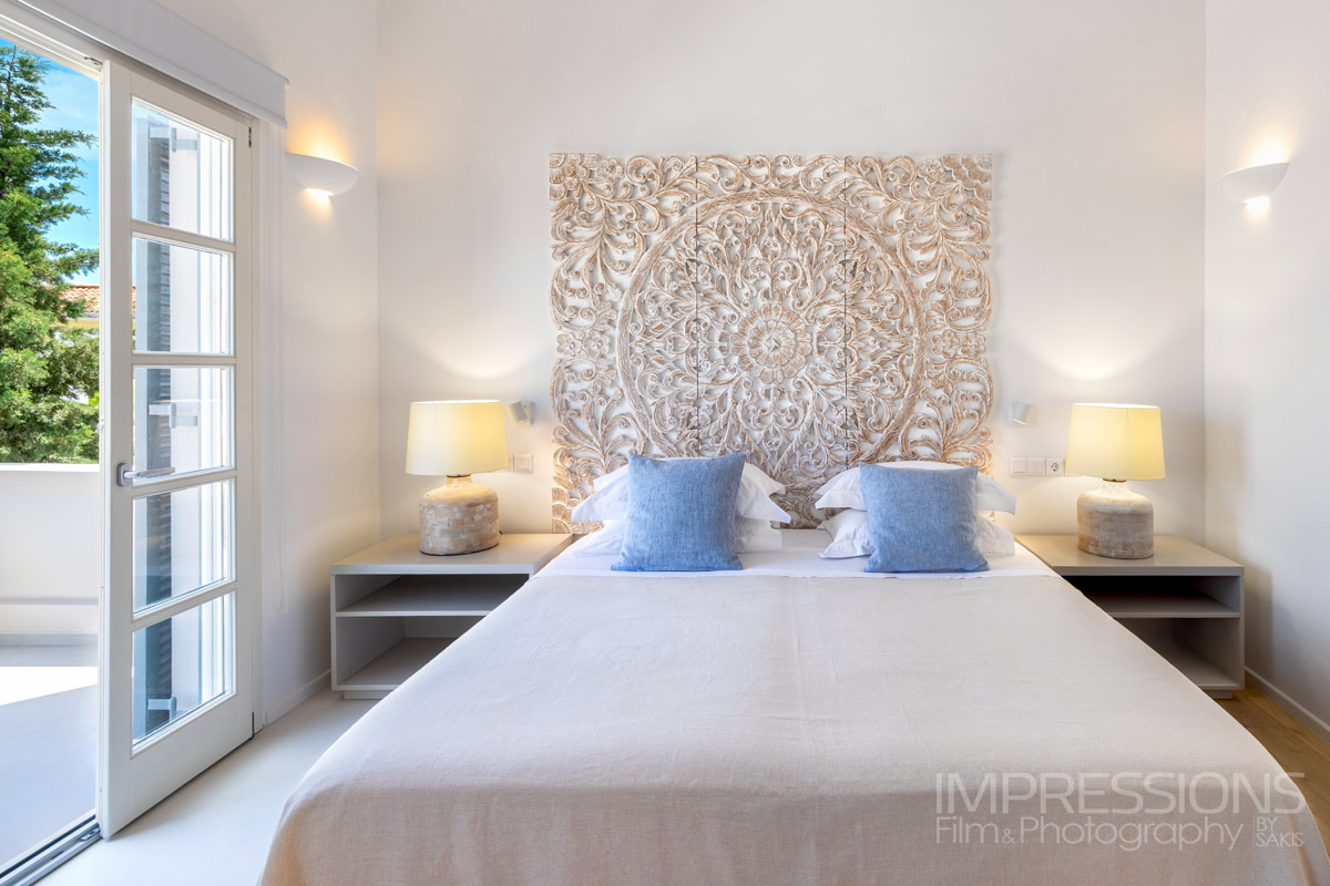luxury villa spetses greece interior photography